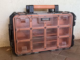 Ridgid 10 Compartment Stackable Storage Bins