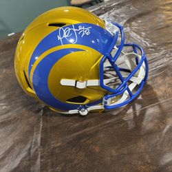 Marshall Faulk Signed Helmet 