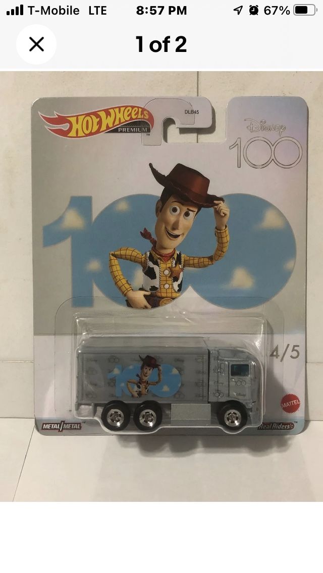 HOT WHEELS PREMIUM DISNEY 100 - WOODY HIWAY HAULER