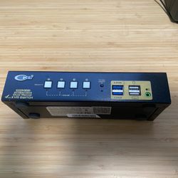 CKL 4 Port Dual Monitor Switcher