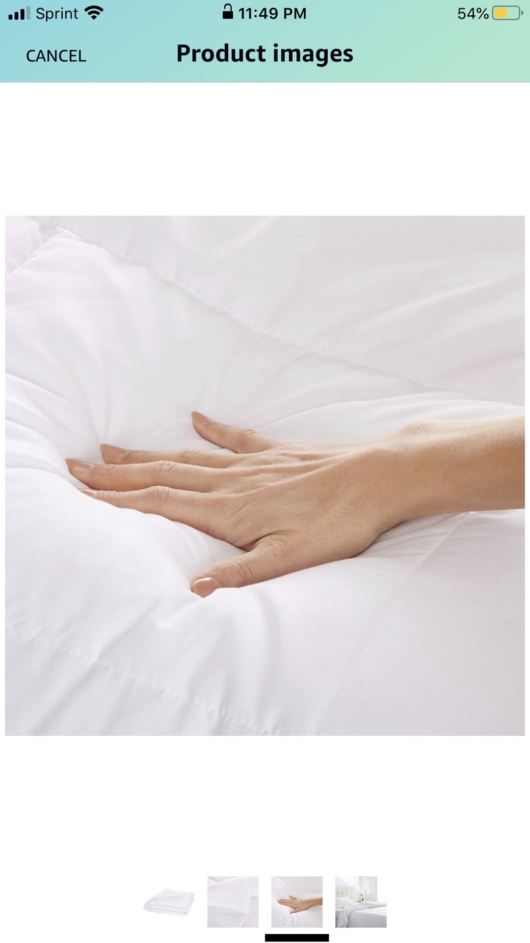 AmazonBasics Conscious Series Down-Alternative Comforter Full or Queen