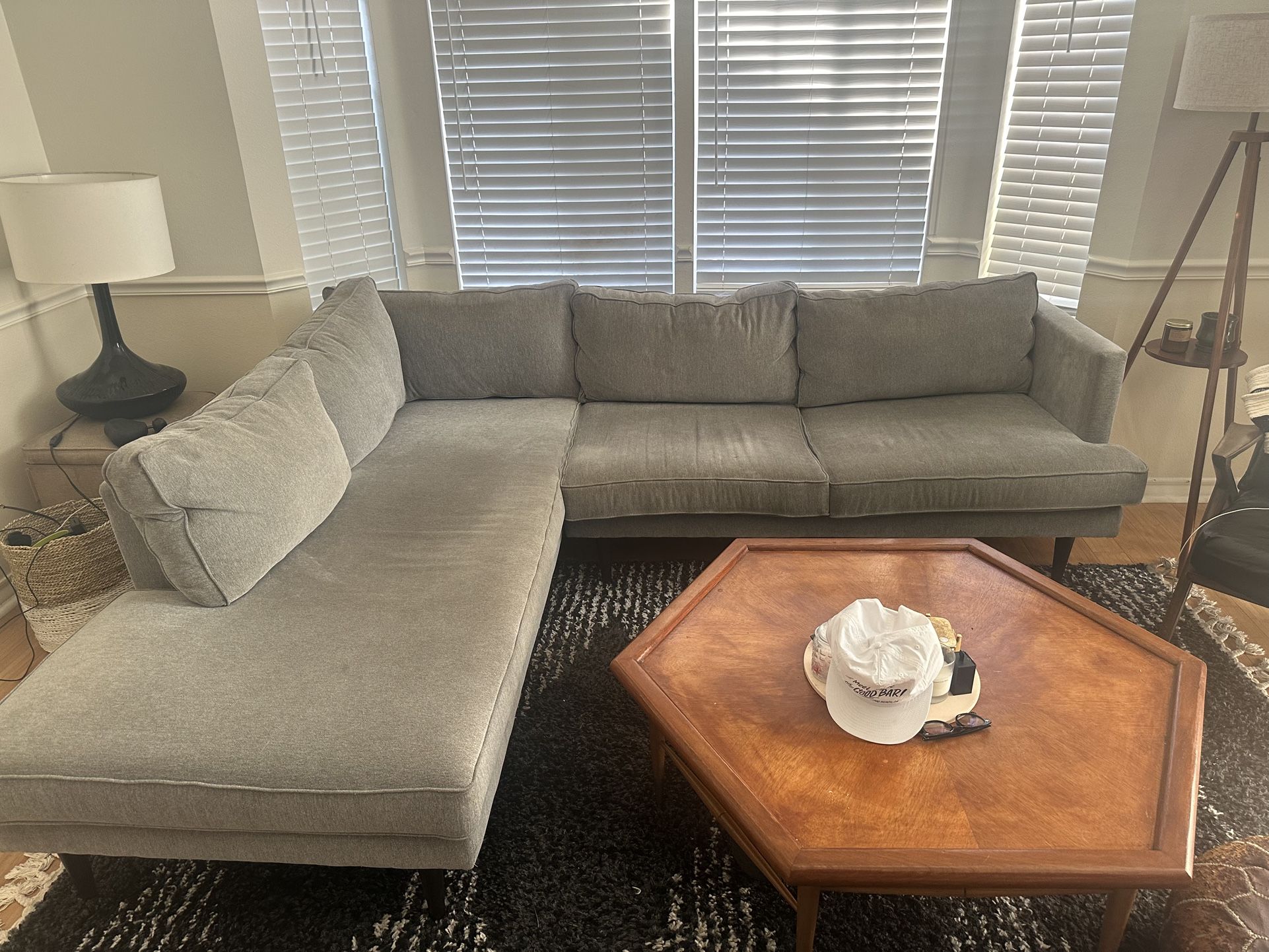 Joy Bird Preston Sectional Grey