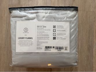 Martha Stewart Luxury Flannel Queen Sheet Set – New Unopened – Made in Portugal