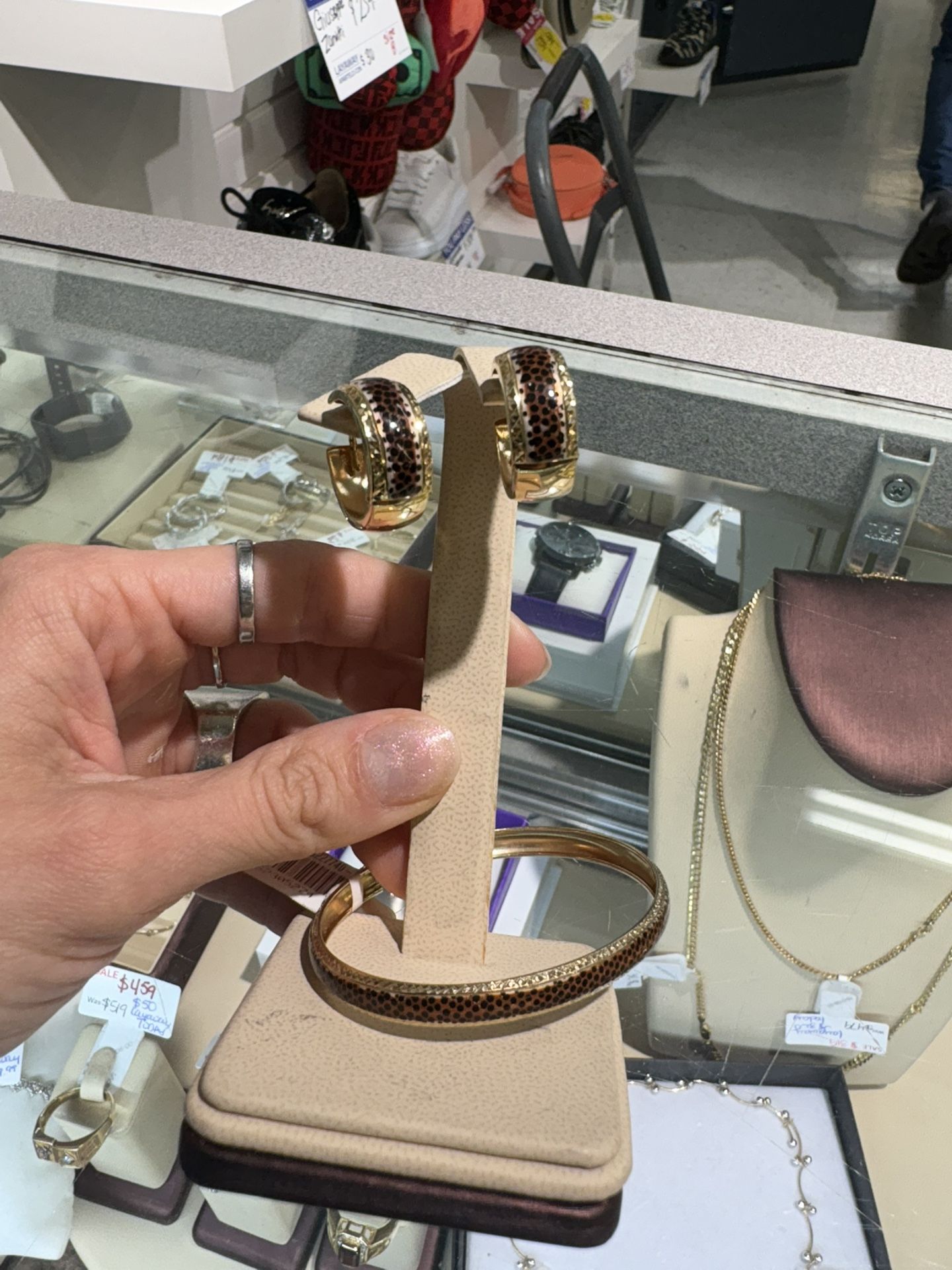 Earring bracelet set