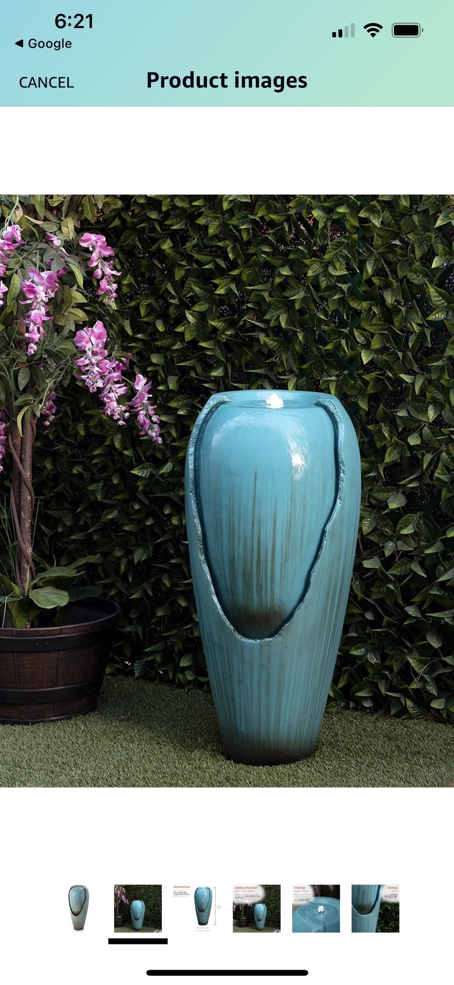 Alpine Water Jar Fountain