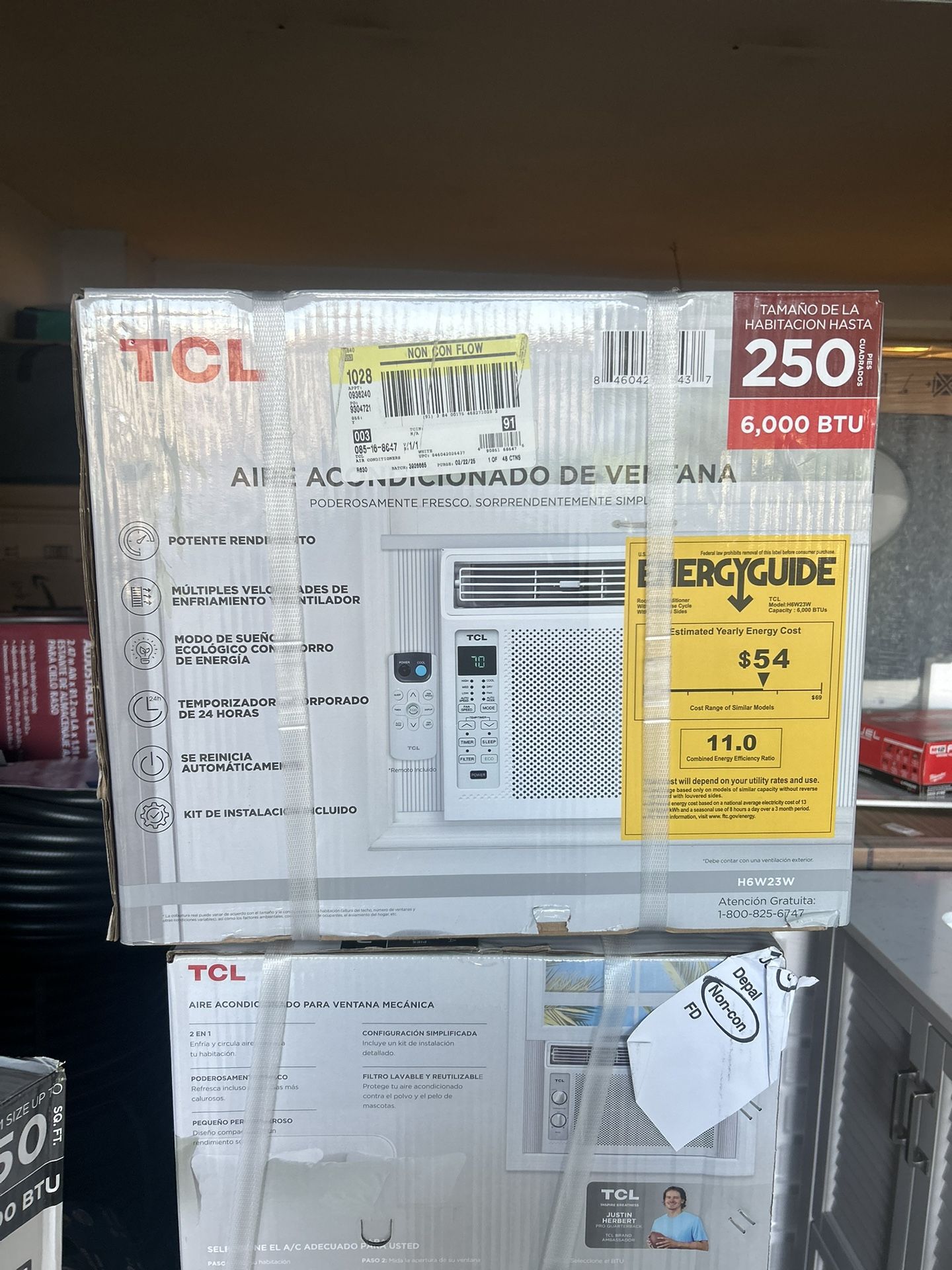 TCL 6000 BTU Window Air Conditioner Fan and Dehumidifier 