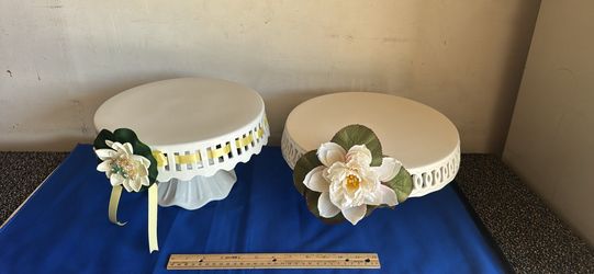 Ceramic cake holders $10 each