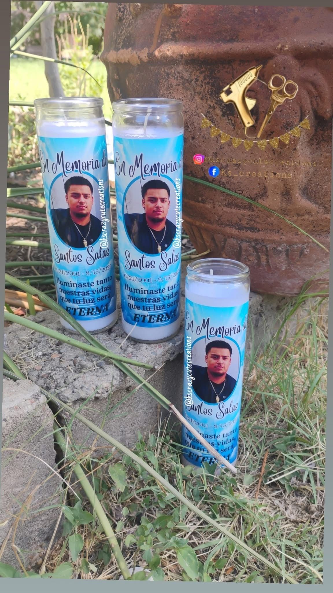 Memorial Candles Velas Personalizadas