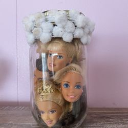 Jar Of Barbie Heads