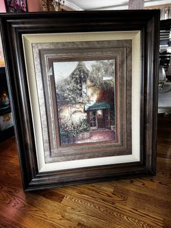 Vintage French Gallery La Galerie de France by Bergstrom 48”x55” Framed Print