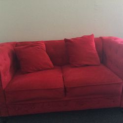 Red Loveseat 