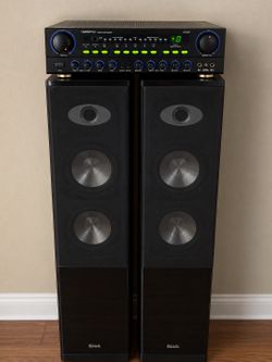 VocoPro Digital Karaoke Amplifier with Kirsch Floor Speakers