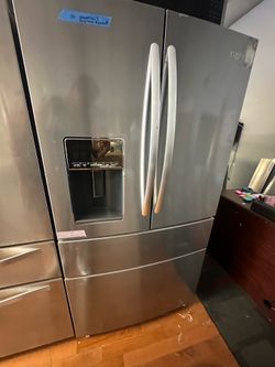 Whielpool 4dr fridge stainless steel