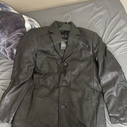 BGSD Black Leather Jacket - M