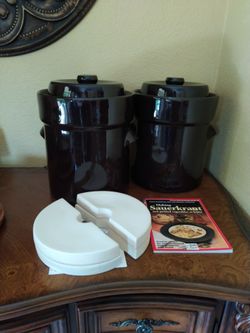 German Style Fermentation Crocks Excellent Condition