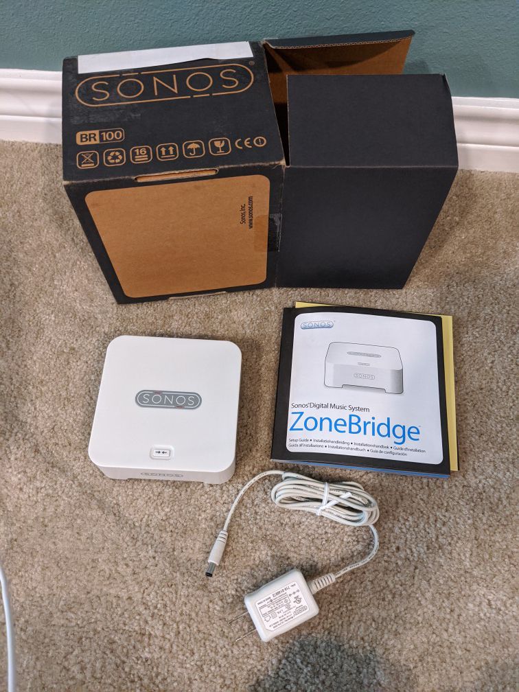 legemliggøre Opstå Rundt og rundt Sonos ZoneBridge BR100 Wireless Bridge System for Sale in San Antonio, TX -  OfferUp
