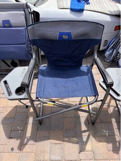 Timber Ridge Foldable Folding & Stacking Chairs, Blue