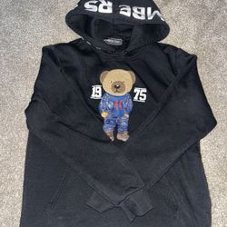 Members Only Black Teddy Bear Hoodie