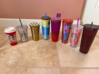 STARBUCKS lot of 8 assorted tumblers