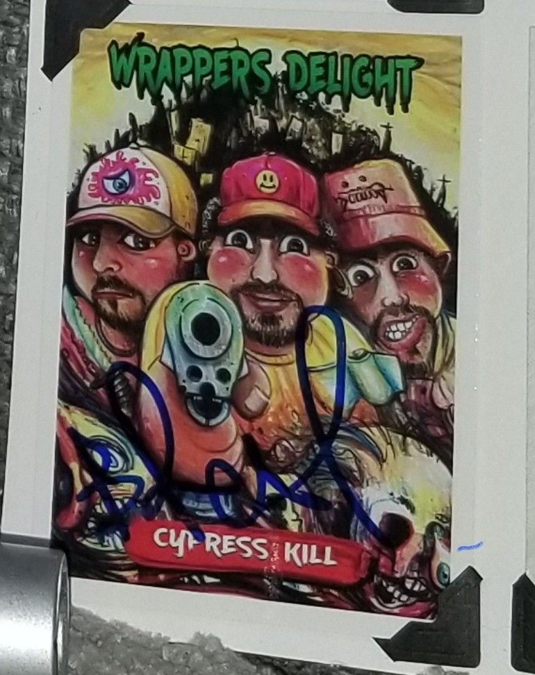 Super Rare Gpk Card Signed By B Real