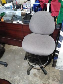 Grey office chair