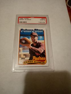 Sandy Alomar Topps 1989 PSA 9