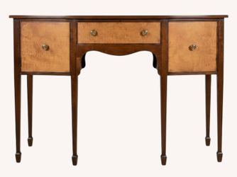 Ethan Allen Tiger Maple & Cherry Wood Sideboard