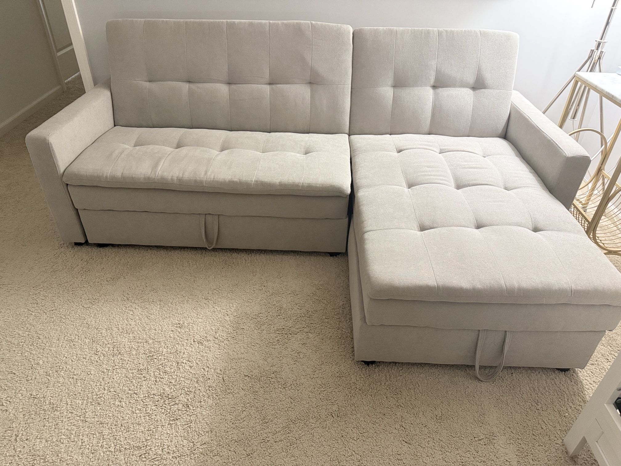 2 Pc Sectional Sofa With Ottoman