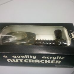 Vtg Quality Acrylic Hand Screw Nutcracker - IMP Ltd, England - Le CASSE-NOIX