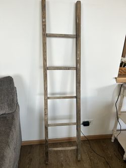 Vintage Wooden Ladder Blanket Ladder Rustic Ladder 