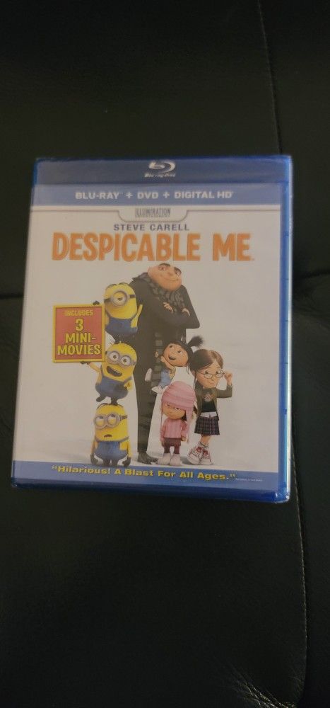 $5 BLU RAY MOVIE. DESPICABLE ME. BLU RAY / DVD ONLY. NO DIGITAL. $5 OR TRADE FOR A MOVIE TITLE I DO NOT ALREADY OWN.