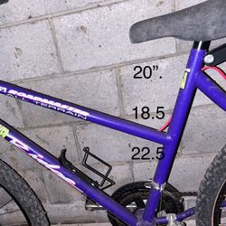 Roadmaster 18.5 “ 10 speed hybrid bike, tires are good, it needs a dusting. 