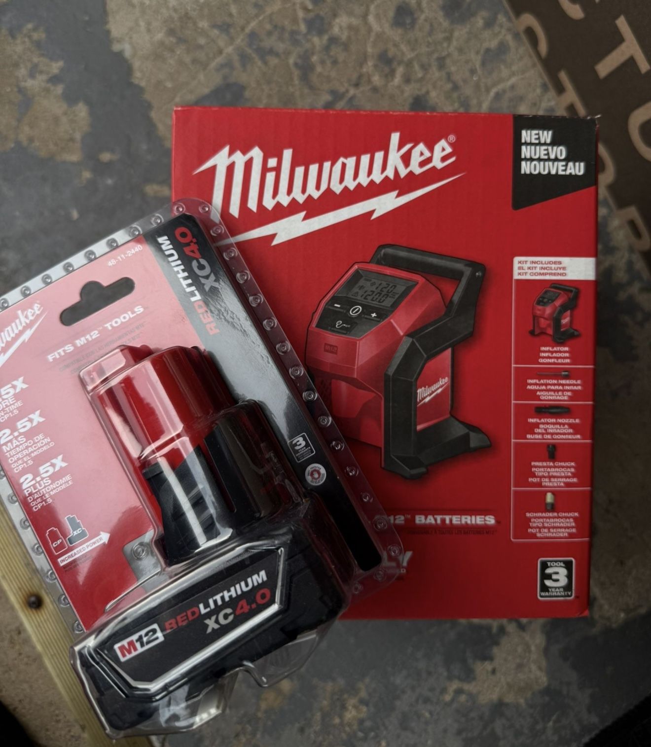 M12 Inflator With 4.0 Battery