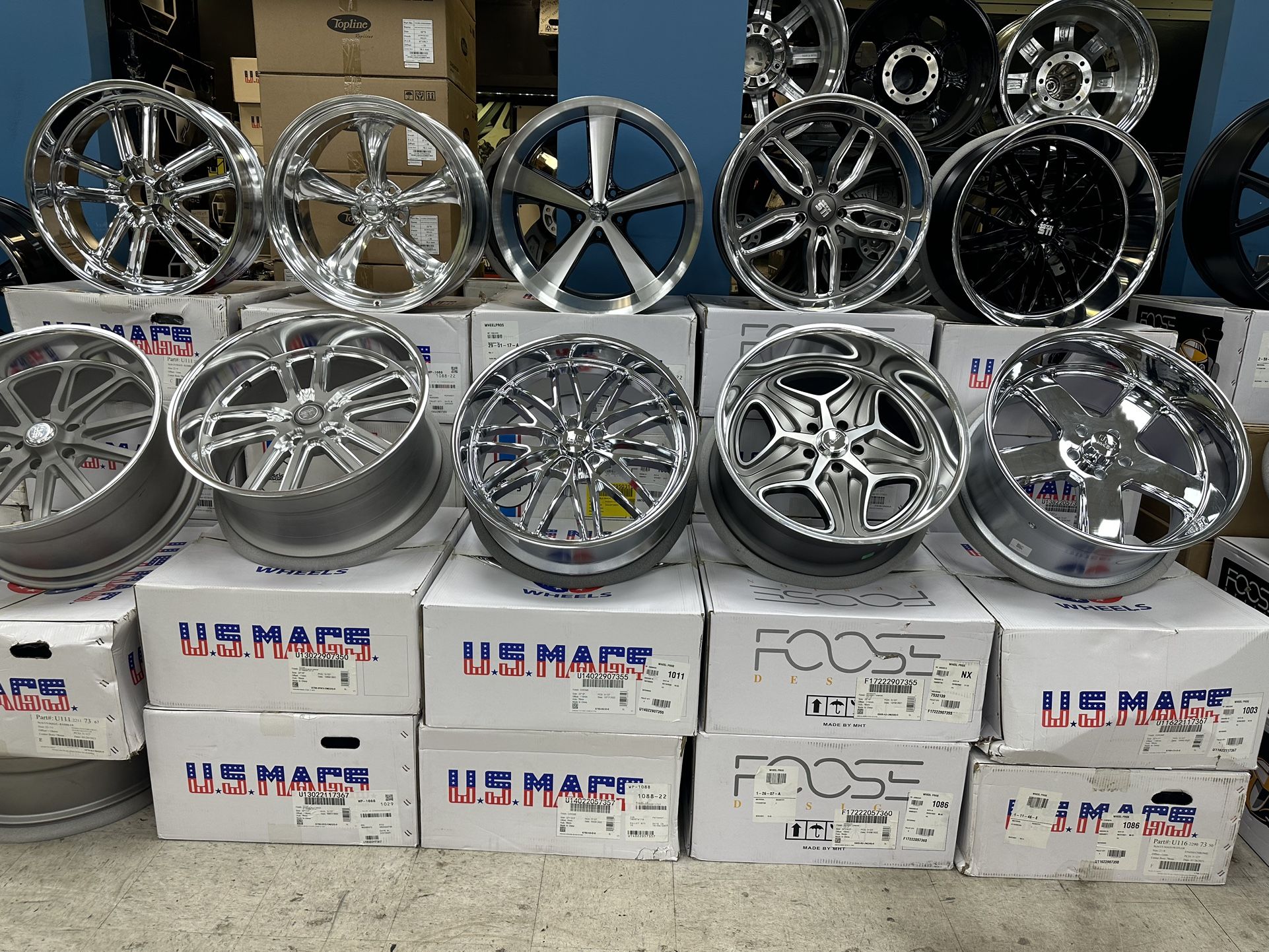 We HAVE US MAG WHEELS IN STOCK WE OFFER 120 DAYS
