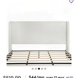 Mozter king size Wingback Bed 