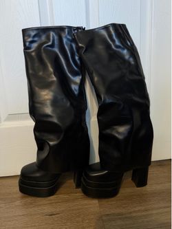 azalea wang foldover boots size 7