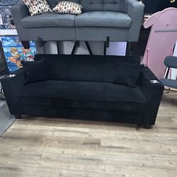 Black Sofa Bed / Financing Available 