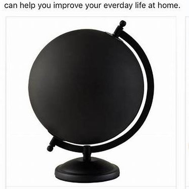 IKEA LINDRANDE Earth Globe Black Decoration for Sale in Chino, CA