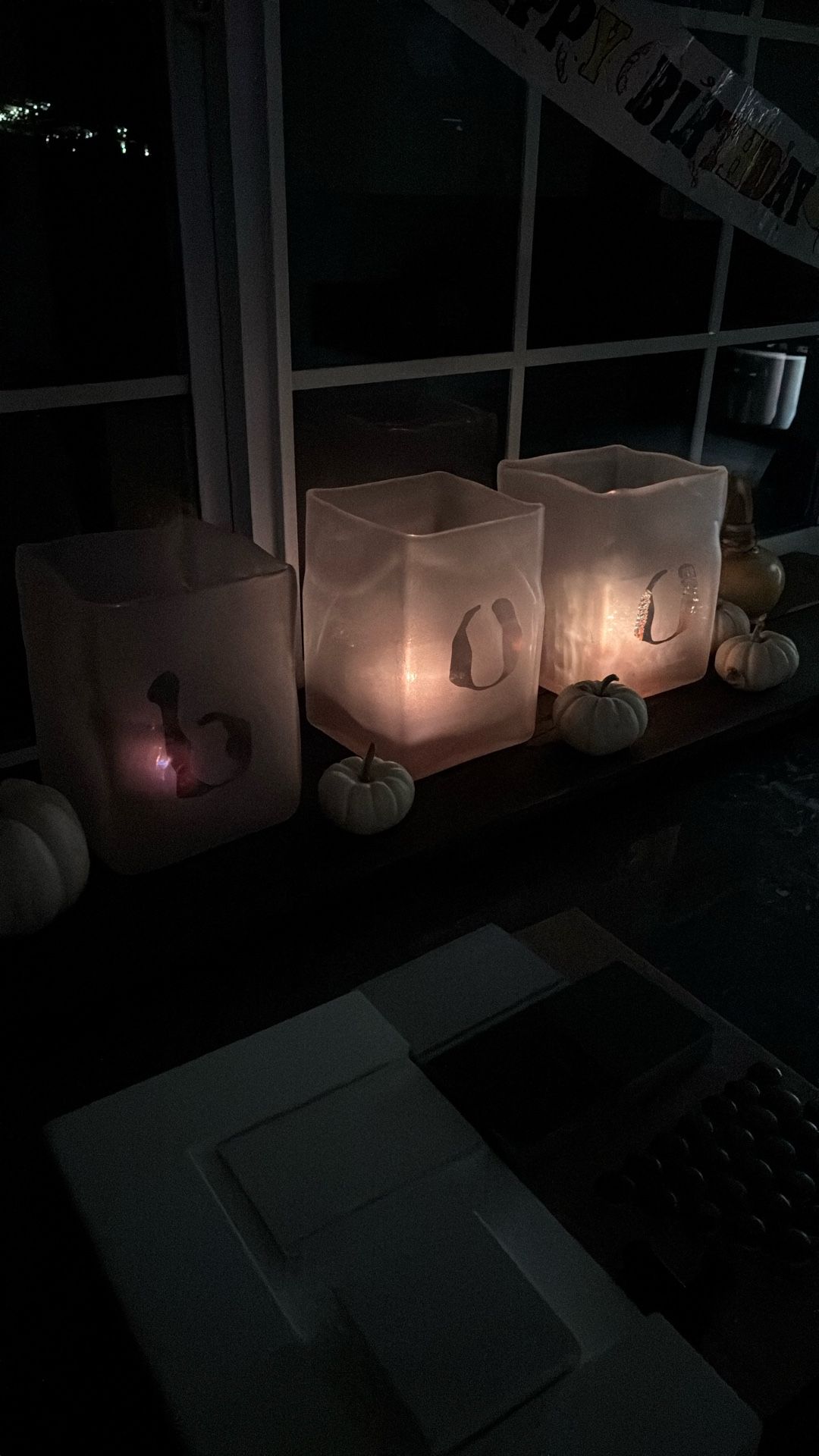 Holiday BOO Candle Holders