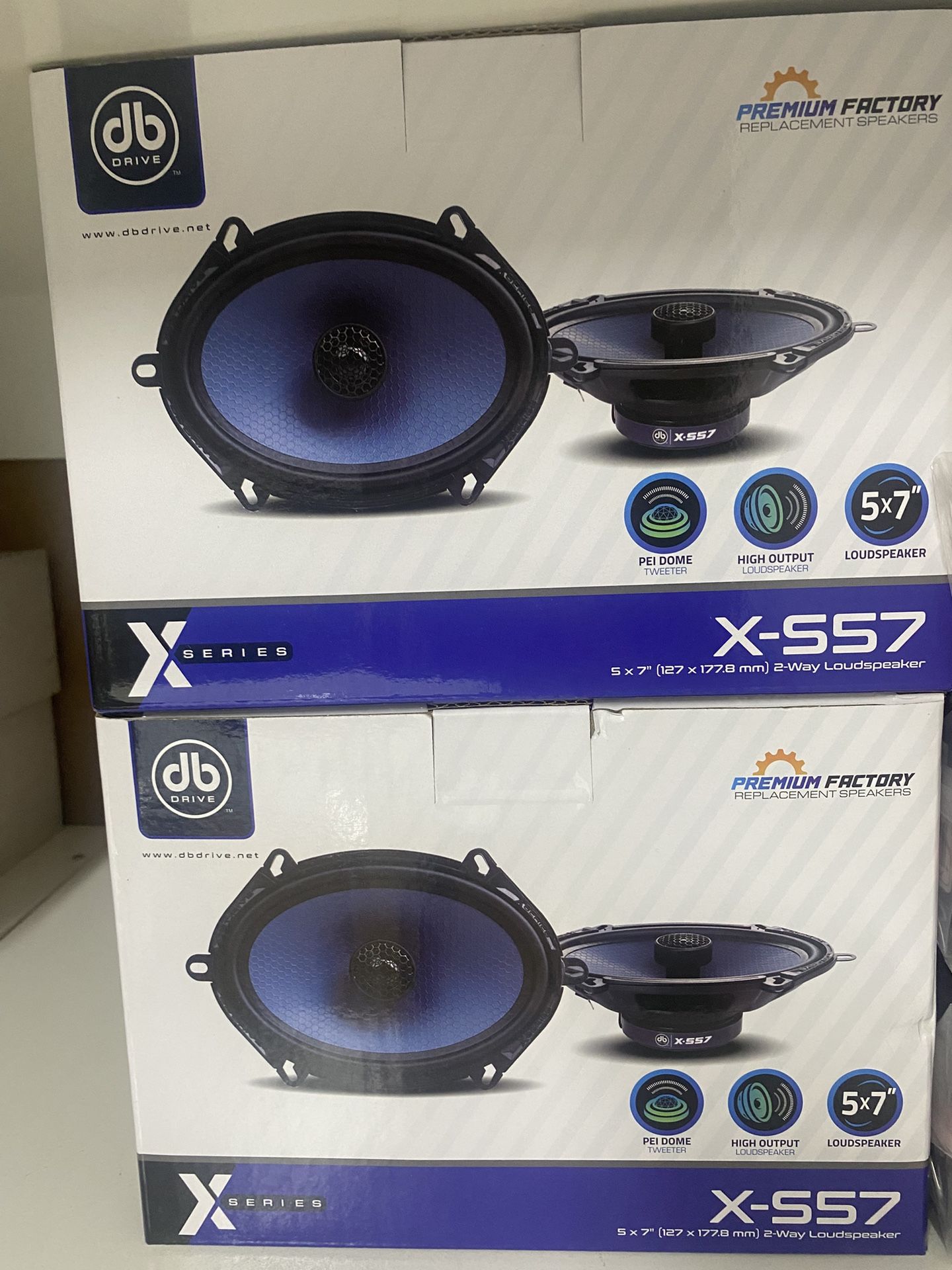 Db Drive 5x7 Speakers New