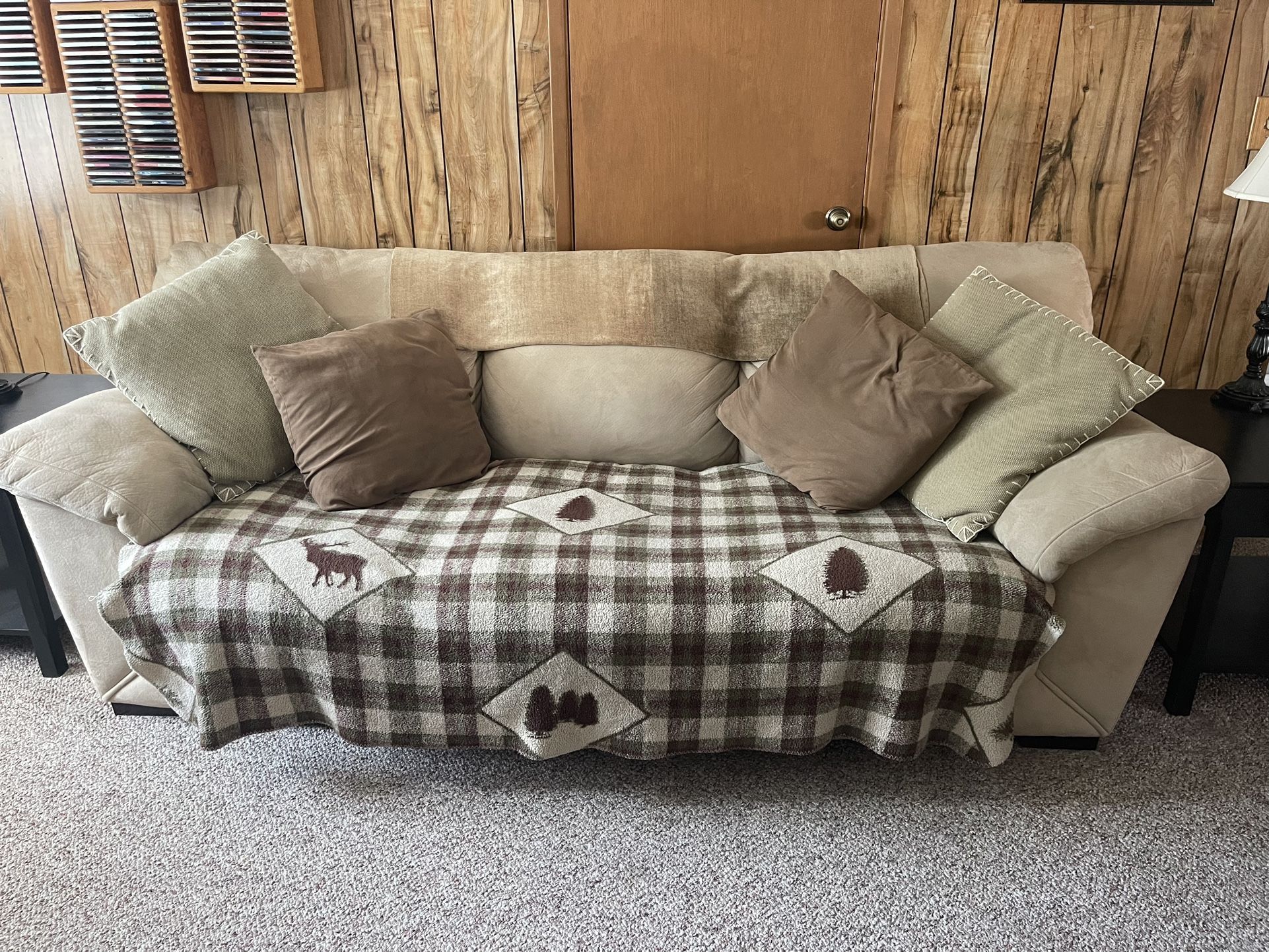 Couch Loveseat & Oversized Chair Set