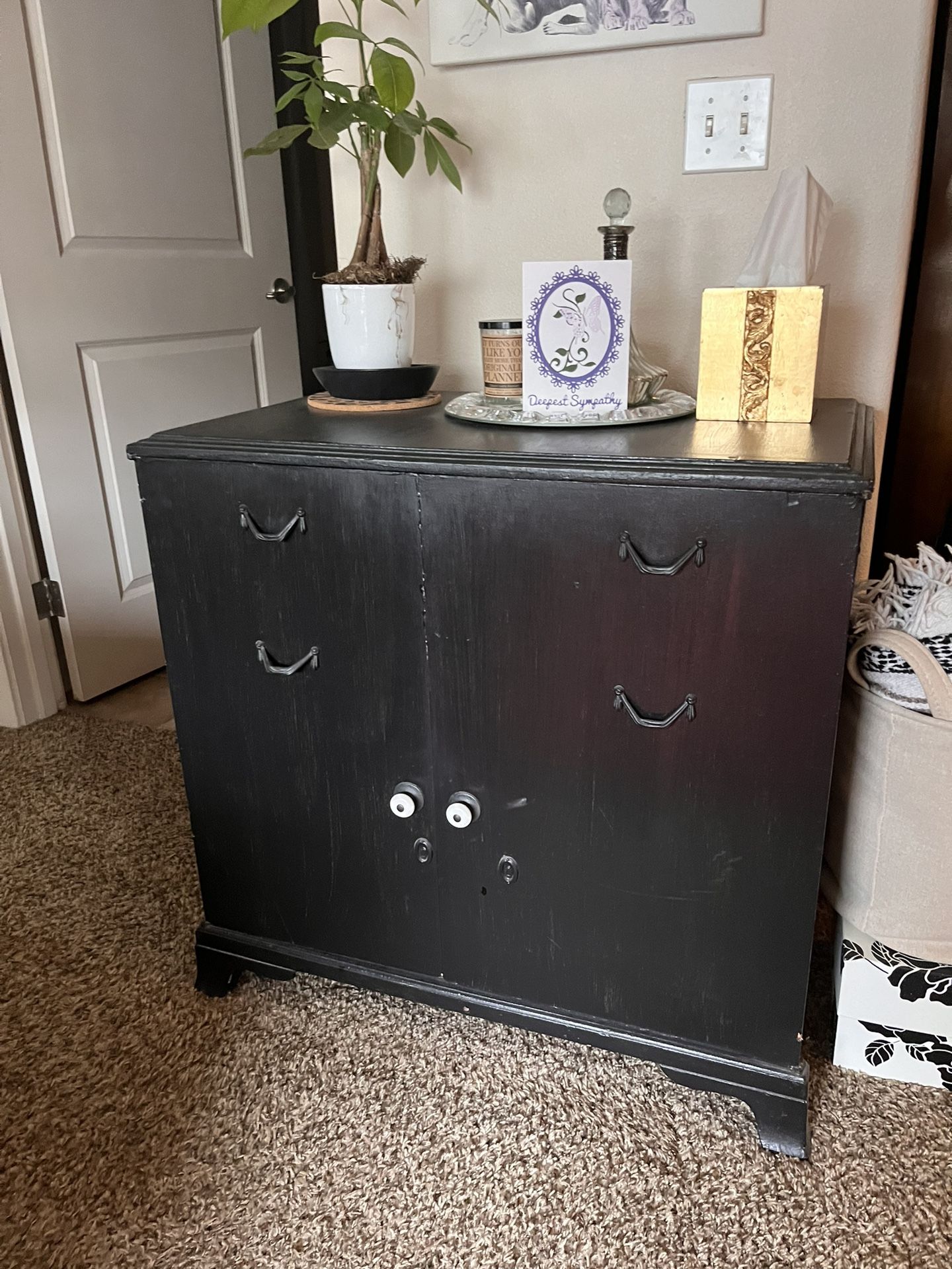 Wood Storage Cabinet