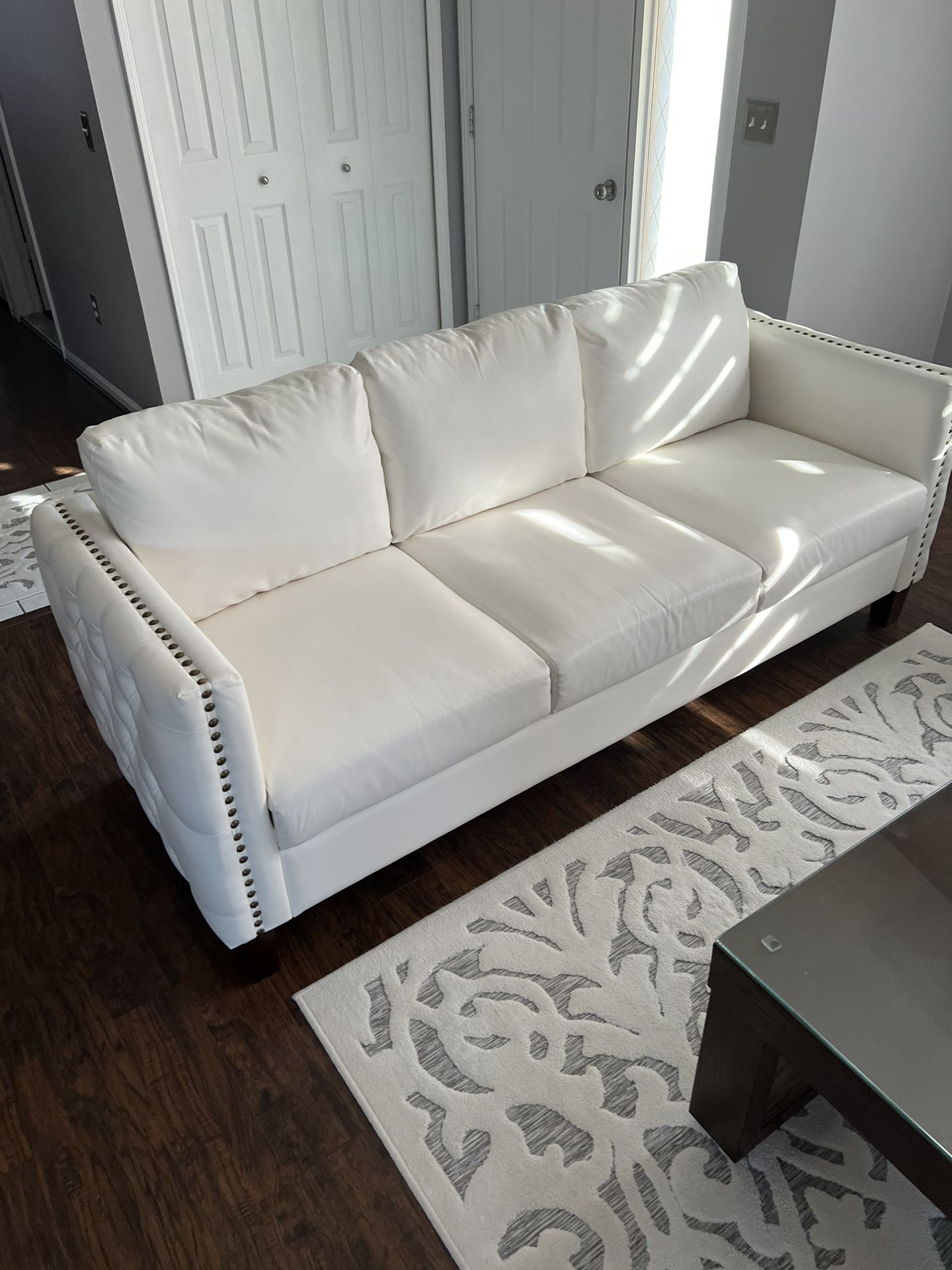 2 Pc Modern Leather Couch