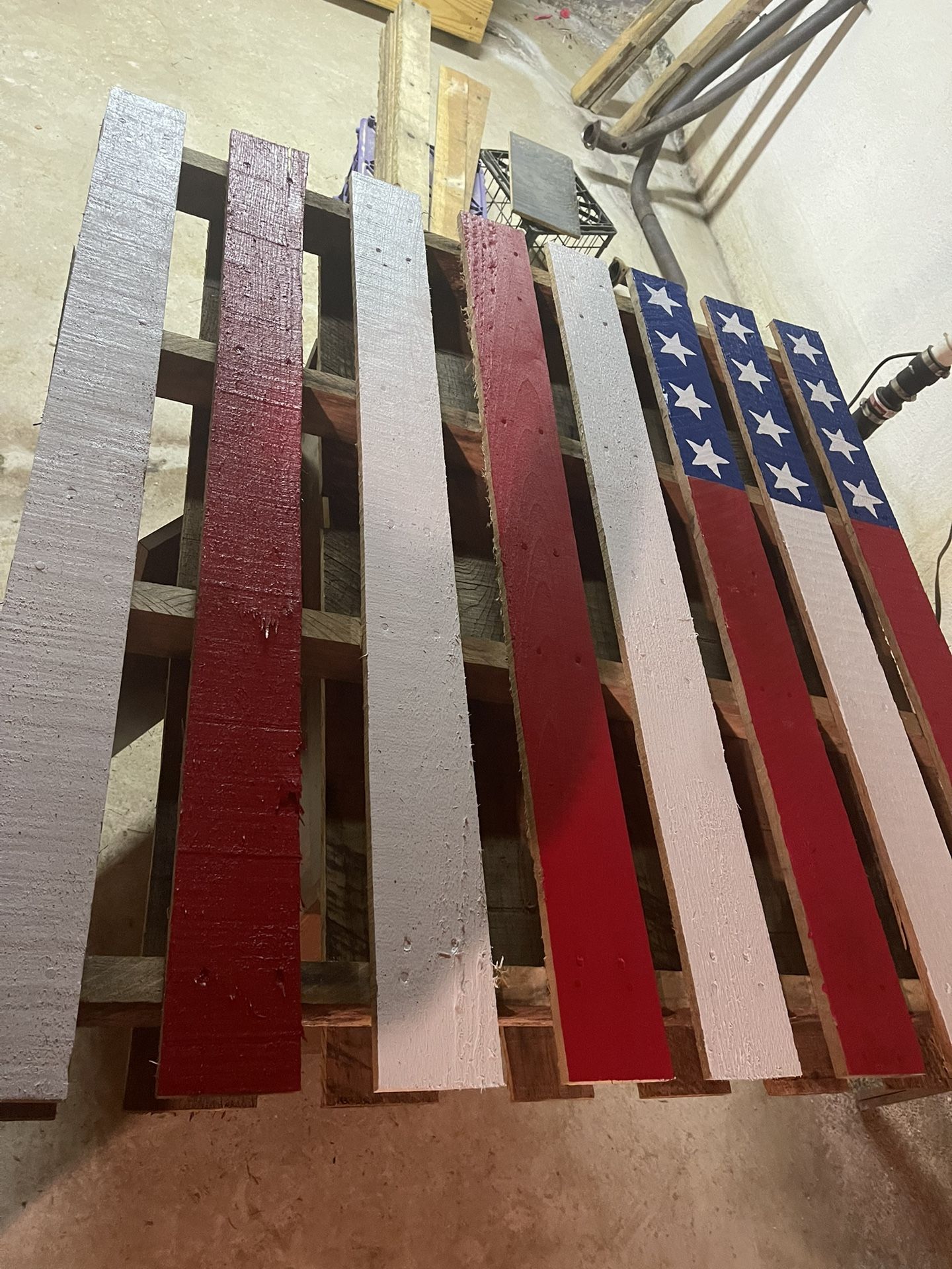 American Flag Pallet