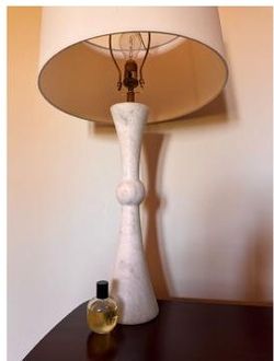 Sculptural Marble Table Lamp