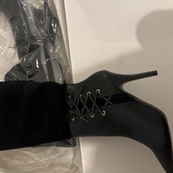 Brand New Boots Black Suede Leather 