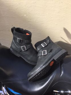 Harley Davidson riding boots.