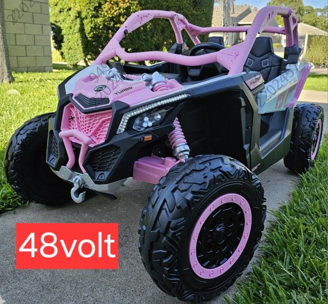 BRAND NEW! 48VOLT 4x4 Kids Can Am Ride On Utv Razor Electric Kids Car With Remote Control & 2 BATTERIES Power Wheels Powerwheels 24v 48v 24volt