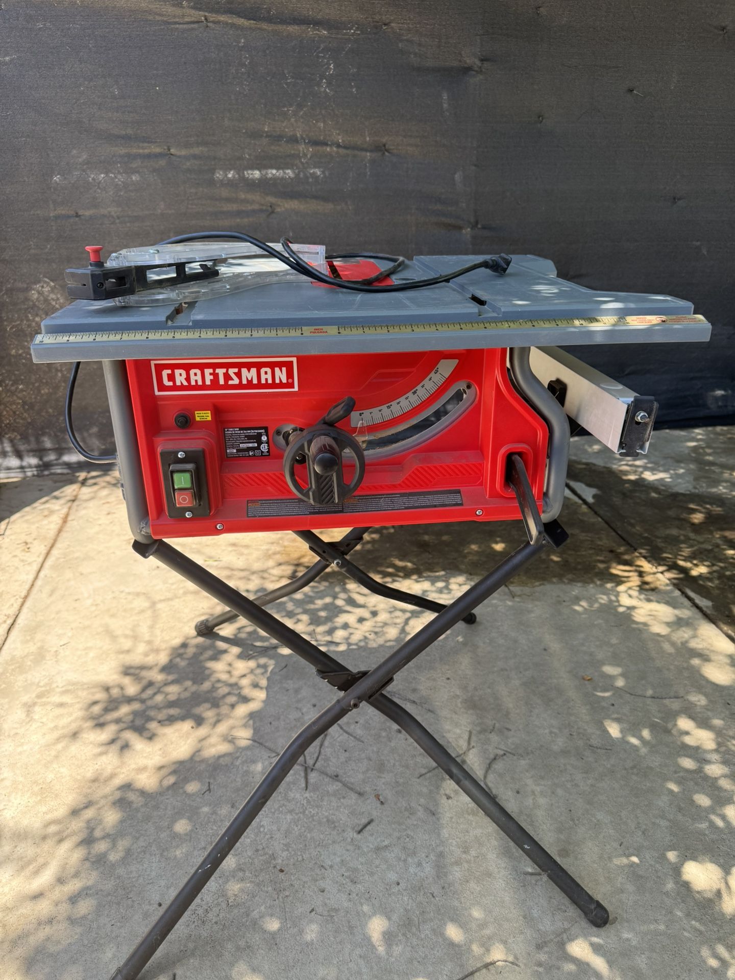 Craftsman Table Saw With Folding Stand