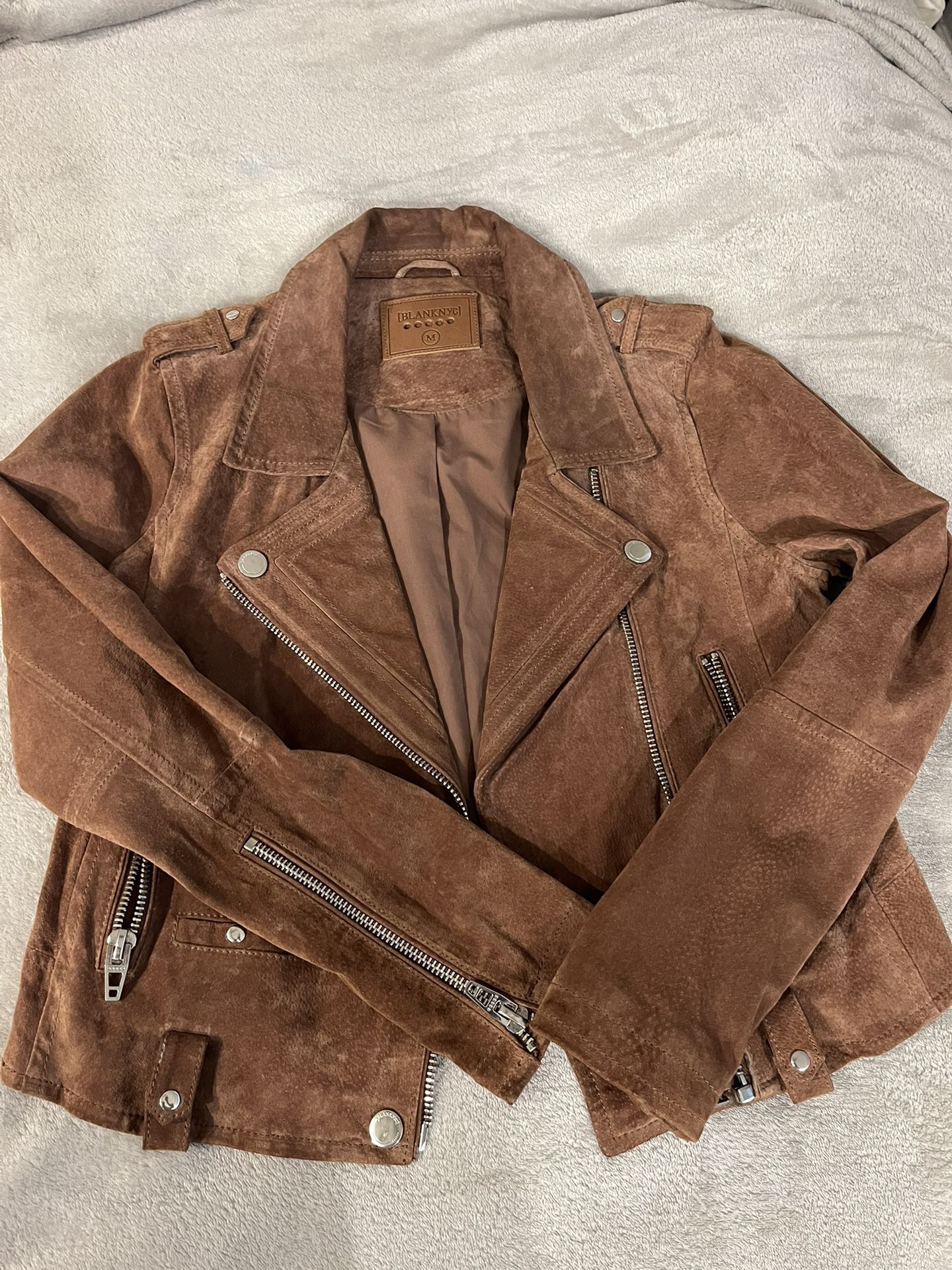 Brown Leather Coat 